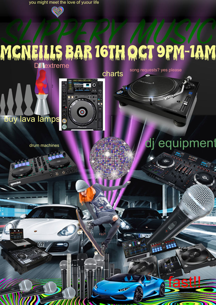 2026-10-16 Slippery Music Debut! with: Innis Chonnel, Gabriel, Lospos, Persia Joon
