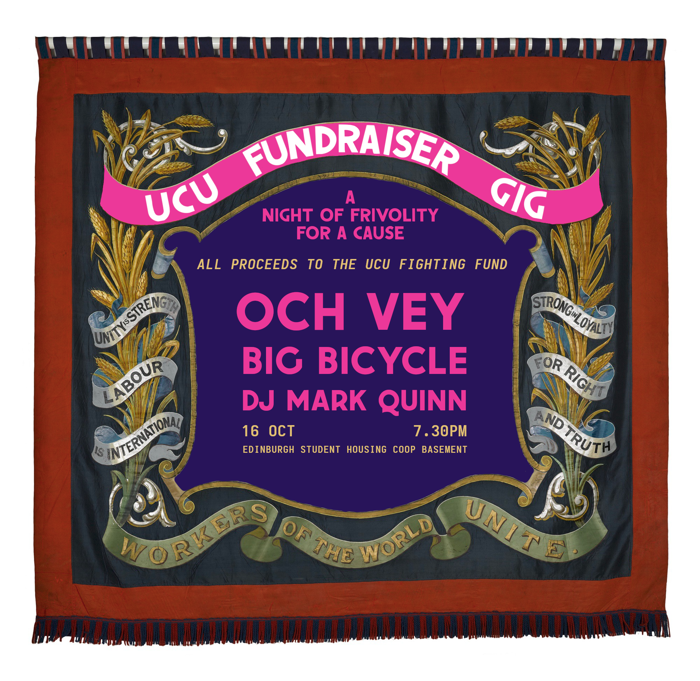 2026-10-16 Fundraiser for UCU: Och Vey, Big Bicycle, DJ Mark Quinn