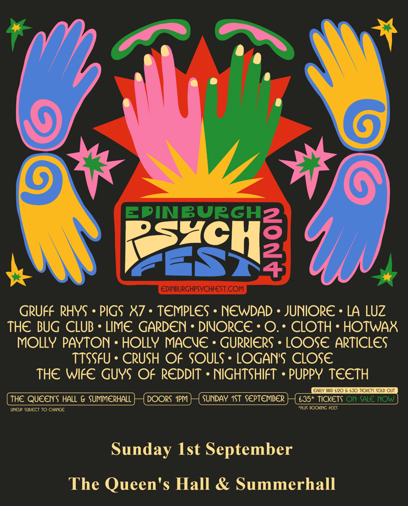 Gruff Rhys, Pigs x7, Temples, Newdad, Juniore, La Luz, The Bug Club, Lime Garden, Divorce, O, Cloth, Hotwax, Molly Payton, Holly Macve, Gurrriers, Loose Articles, Ttssf, Crush of Souls, Logan's Close, The Wife Guys of Reddit, Nightshift, Puppy Teeth