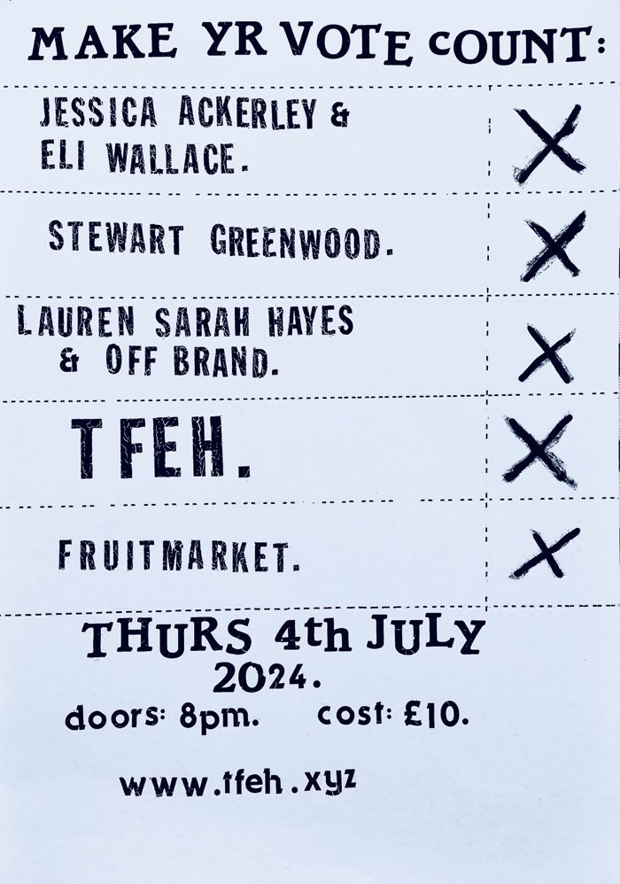 JESSICA ACKERLEY & ELI WALLACE / STEWART GREENWOOD / LAUREN SARAH HAYES & OFF BRAND .