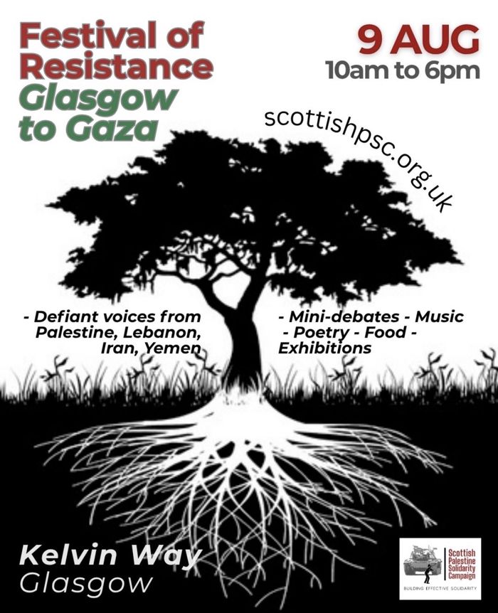 2026-08-09 FESTIVAL OF RESISTANCE: Glasgow to Gaza