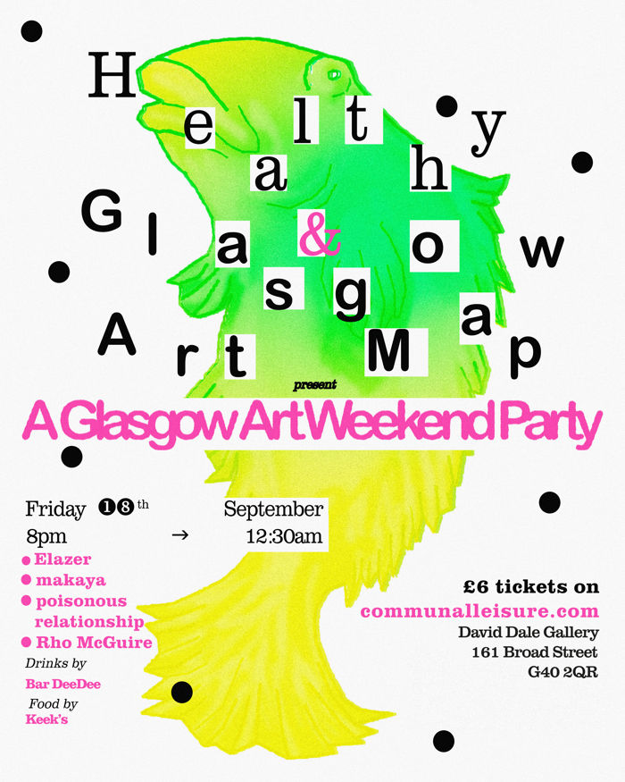 2026-09-18 Glasgow Art Map & Healthy present A Glasgow Art Weekend Party!