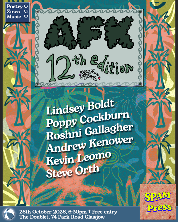 AFK #12: A SPAM Press Reading Series 