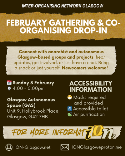 ION Glasgow February Gathering & Co-Organising Drop-In