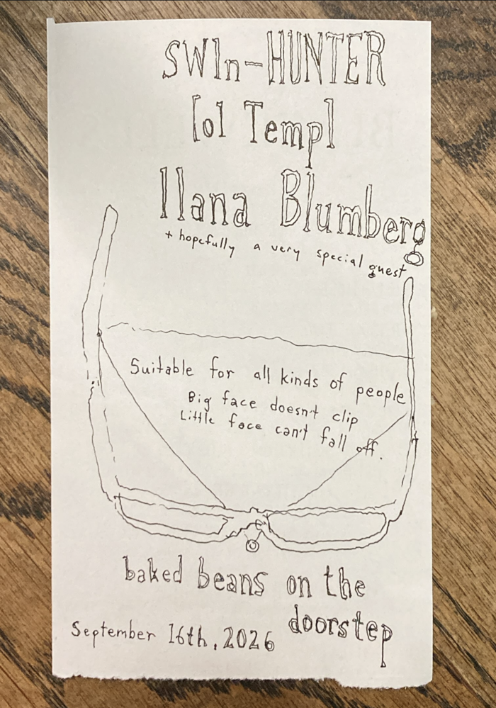 2026-09-16 Baked Beans on the Doorstep with...SWln-HUNTER / [ol Temp] / Ilana Blumberg