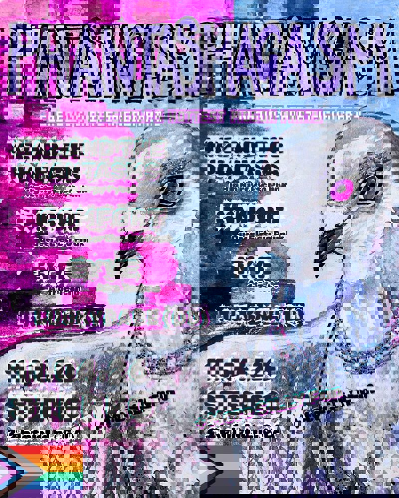 2026-04-11 Phantasmasagm: Pigeon Party (Maz & The Phantasms, Comfort, Eyve, Luckybabe DJ + MORE)