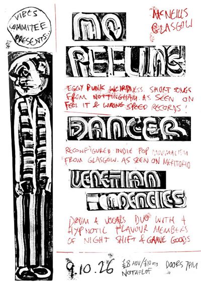 Vibes Commitee presents: No Peeling, Dancer, Venetian Tendencies