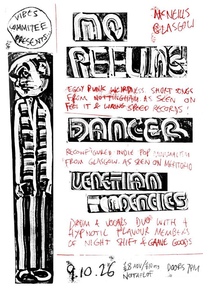 2026-10-09 Vibes Commitee presents: No Peeling, Dancer, Venetian Tendencies
