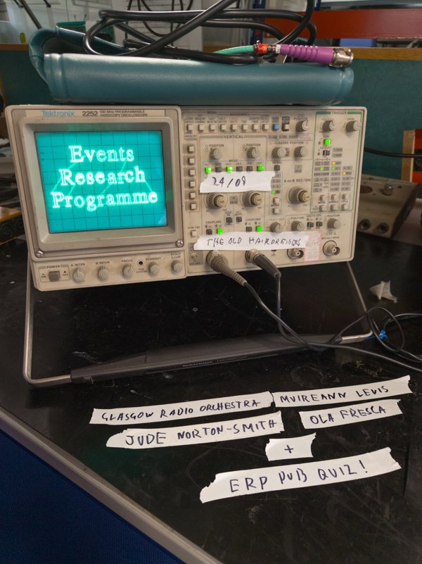 Events Research Programme - Muireann Levis, Jude Norton-Smith, Ola Fresca, Glasgow Radio Orchestra + Pub Quiz!