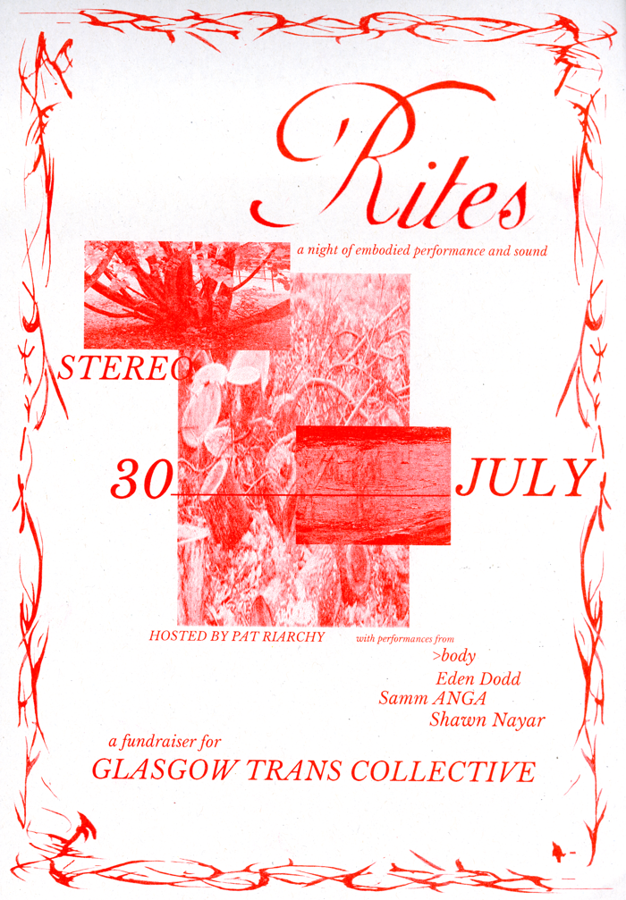 2026-07-30 Rites: a night of embodied performance + sound
