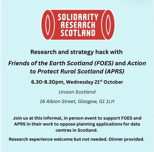 Solidarity Research Scotland - Glasgow Hack