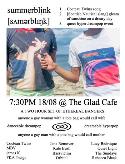 summerblink ☆ queer hyper/dreampop event