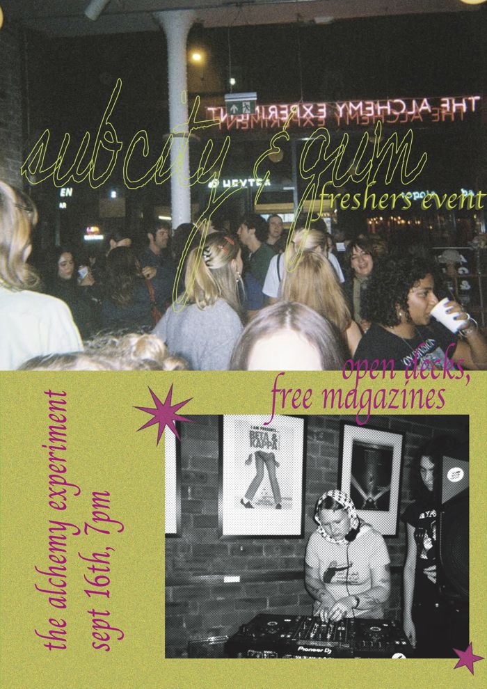 2026-09-16 Subcity Radio x GUM Social - free entry!