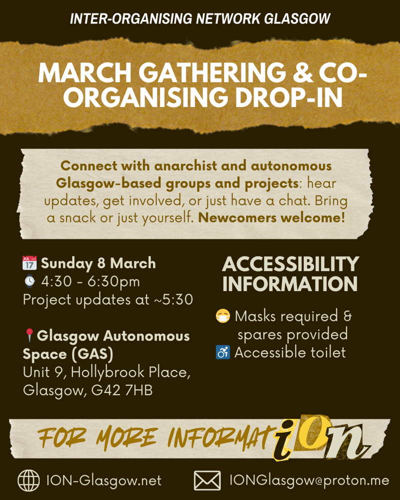 2026-03-08 ION Glasgow March Gathering & Co-Organising Drop-In