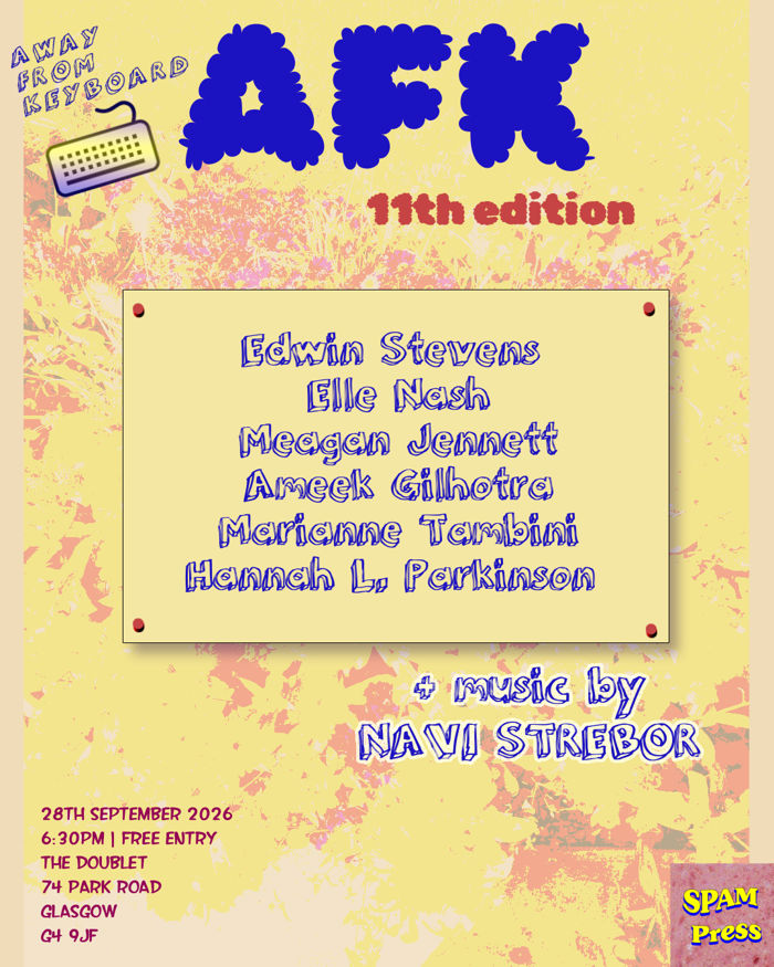 2026-09-28 AFK #11: A SPAM Press Reading Series (1)