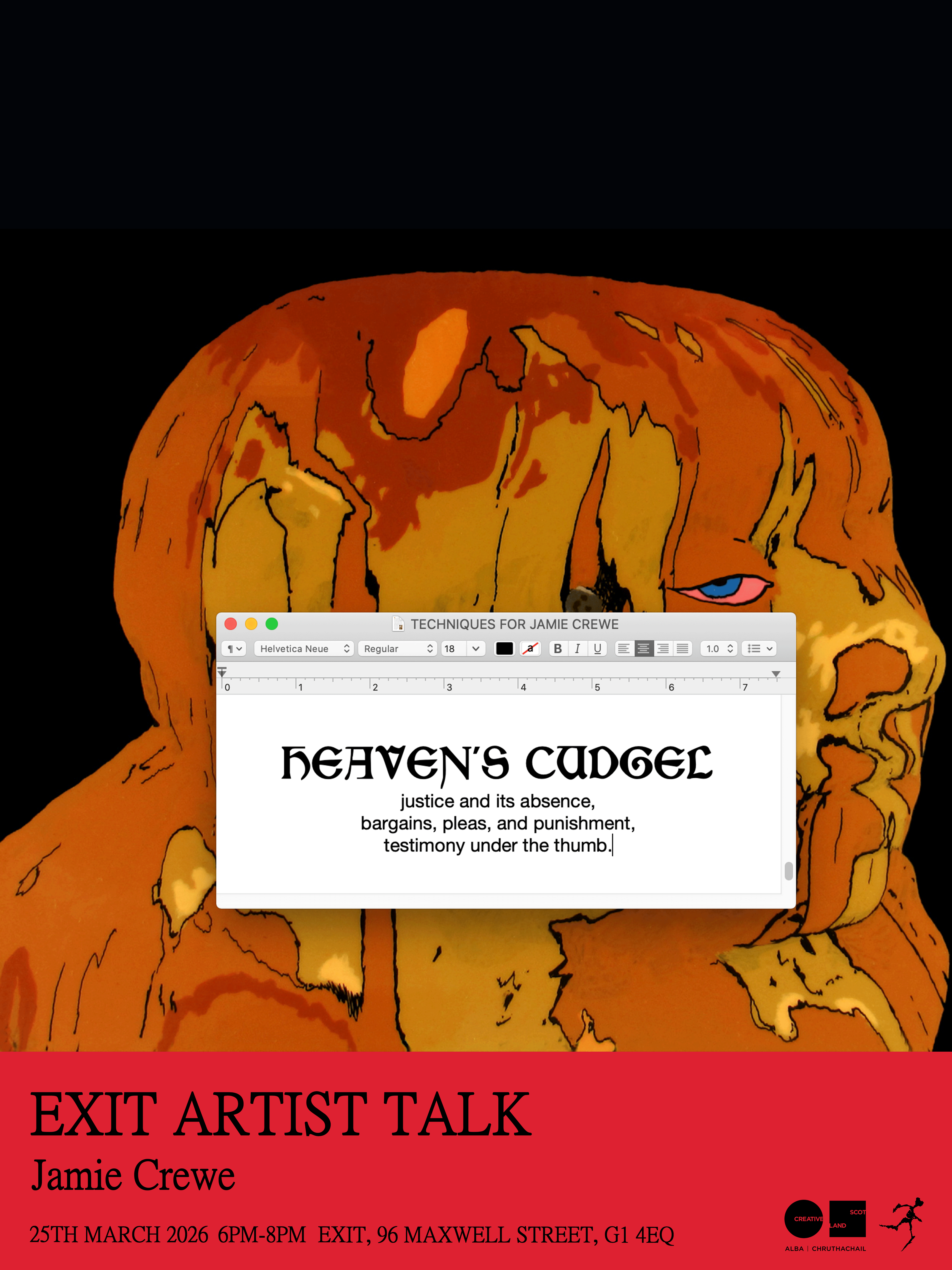 EXIT Artist Talk - Jamie Crewe