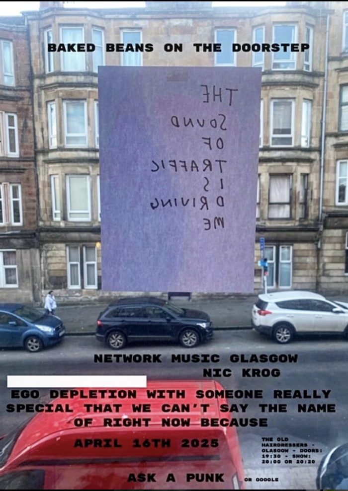 NETWORK MUSIC GLASGOW / NIC KROG / EGO DEPLETION / SECRET GUEST