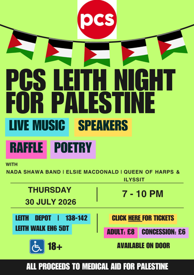 PCS Leith branch fundraiser for MAP