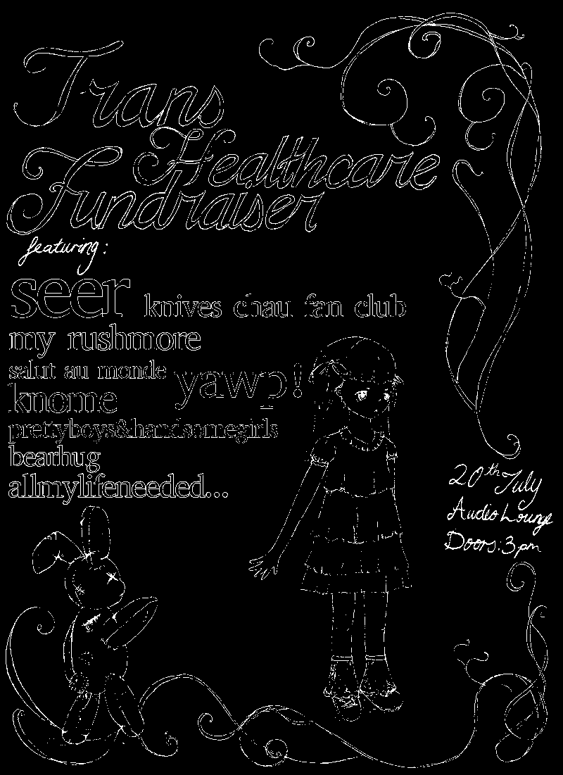 Seer, Knives Chau Fan Club, Allmylifeneededwasasenseofsomeplacetogo, Knome, My Rushmore, Bearhug, salut au monde, prettyboysandhandsomegirls, YAWP!