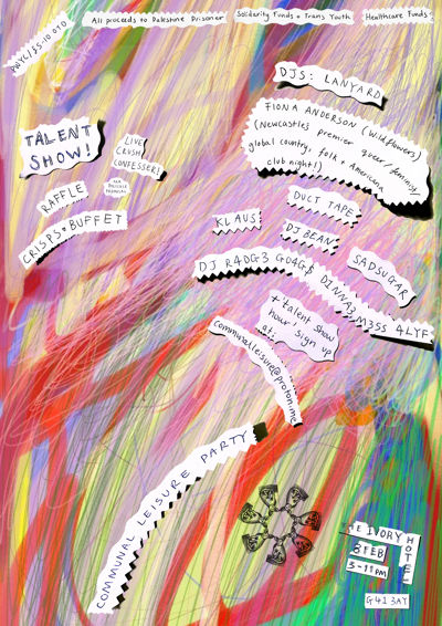 Klaus, Fiona Anderson (Wildflowers), dj bean, sadsugar,  DJ duct tape, DJ G04g$ R4DG3 D1nna3 M3ss 4lyf, DJ lanyard 