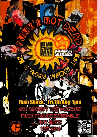 Love Punk Hate Racism // SpitBack // The Zips // F*ck Nigel Farage Ensemble // Raj Against The Machine