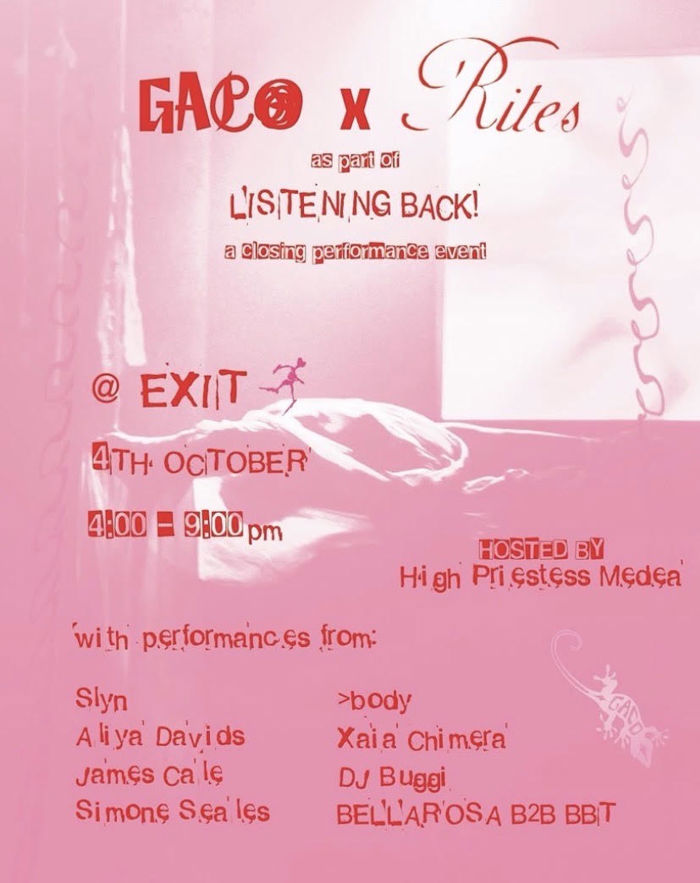 2026-10-04 GACO x Rites: Listening Back! A closing performance event
