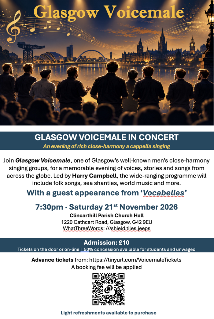 2026-10-01 Glasgow Voicemale Concert