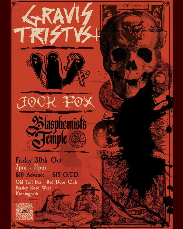 Samhain Sonic Ritual - Gravis Tristus + AKU / Blasphemists Temple / Jock Fox