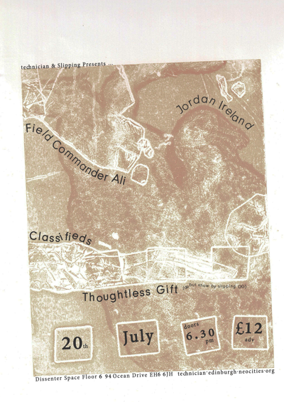 Field Commander Ali, Jordan Ireland, Classifieds, Thoughtless Gift